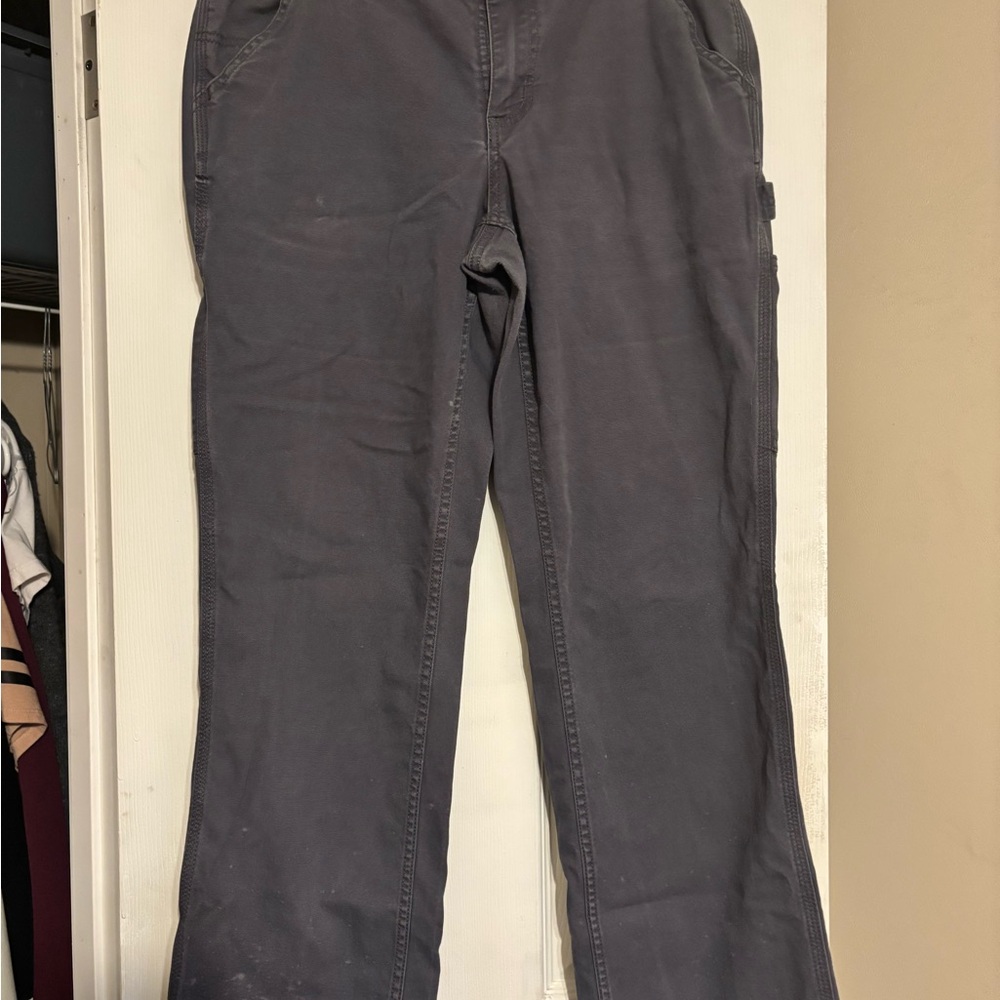 Carhartt Women's Dark Gray Straight Leg Jeans